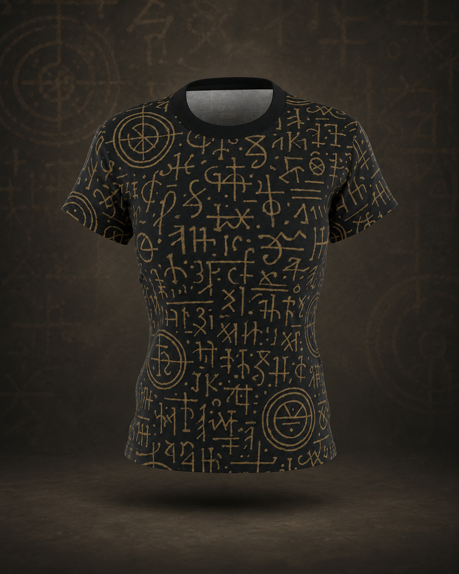 BKS Glyph Script™ Women's AOP Tee