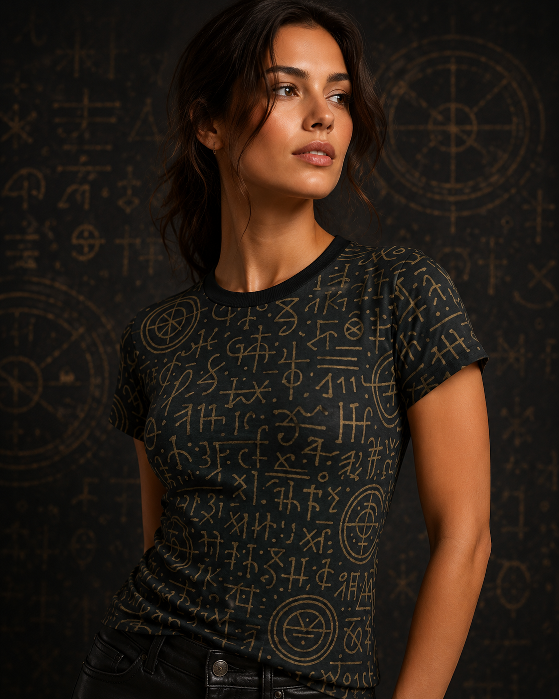 BKS Glyph Script™ Women's AOP Tee