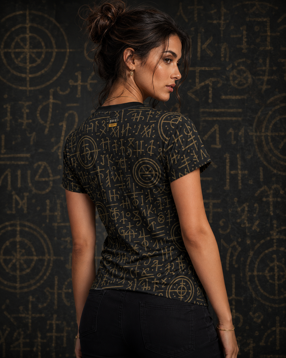BKS Glyph Script™ Women's AOP Tee