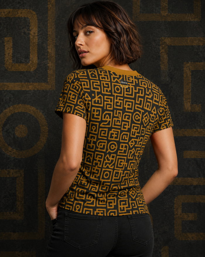 BKS Glyph Cipher™ Women's AOP Tee