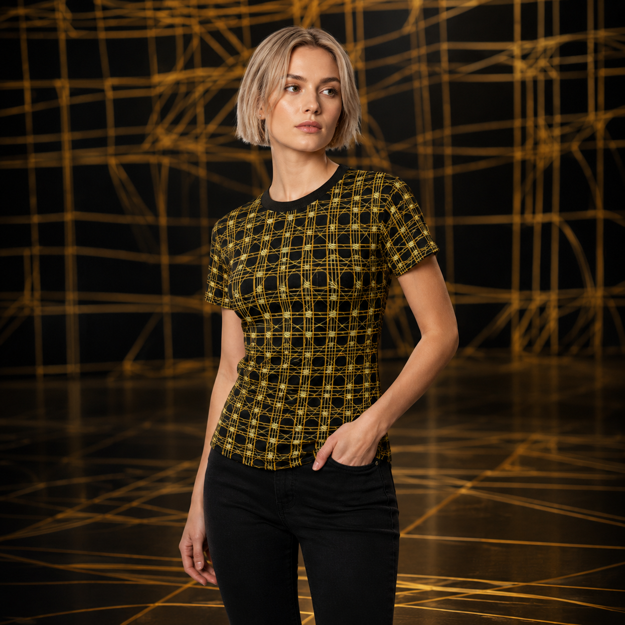 BKS Hours Lattice™ Women's AOP Tee