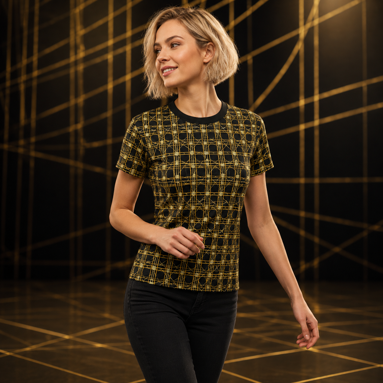BKS Hours Lattice™ Women's AOP Tee