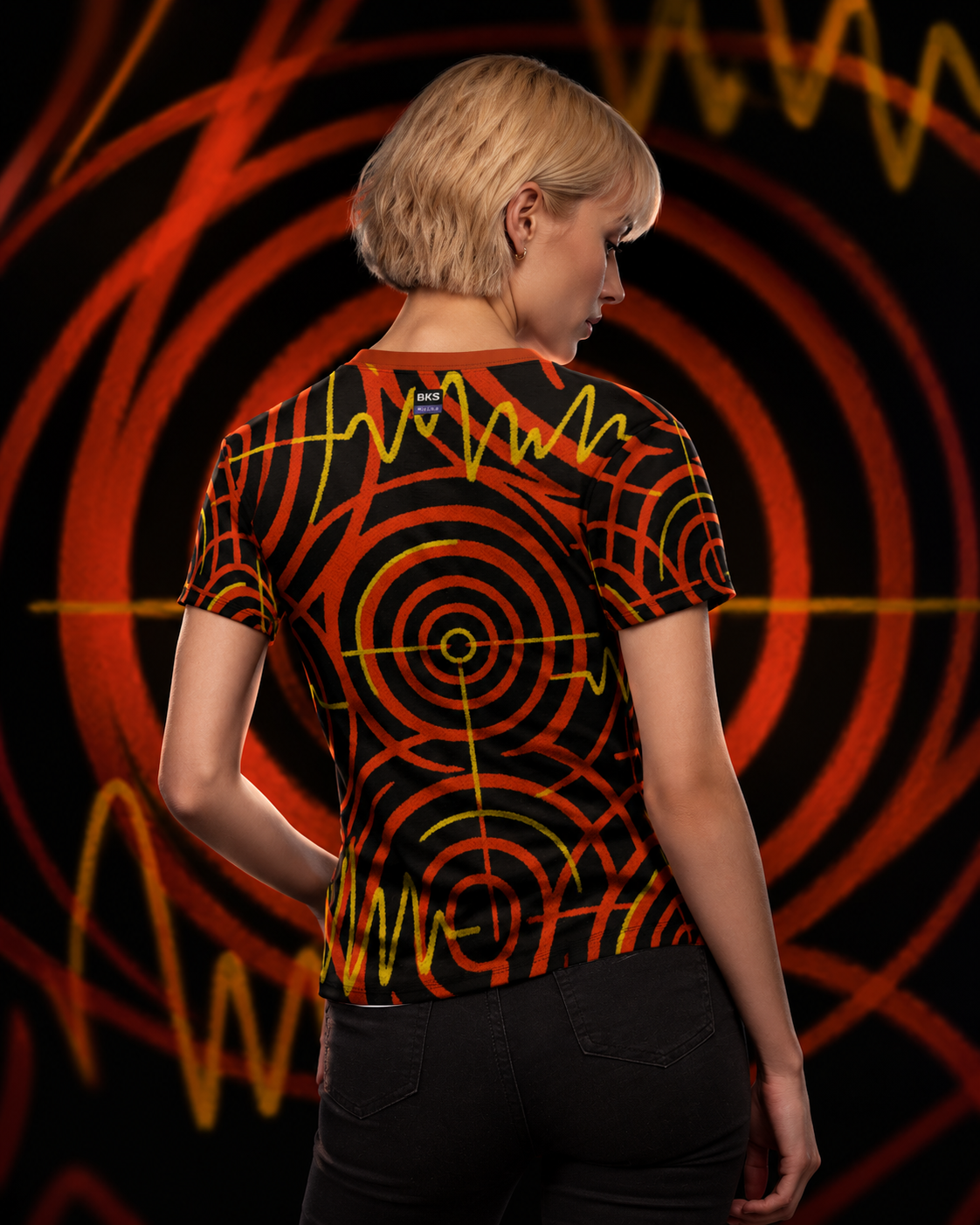 BKS Pulse Wave Women's AOP Tee