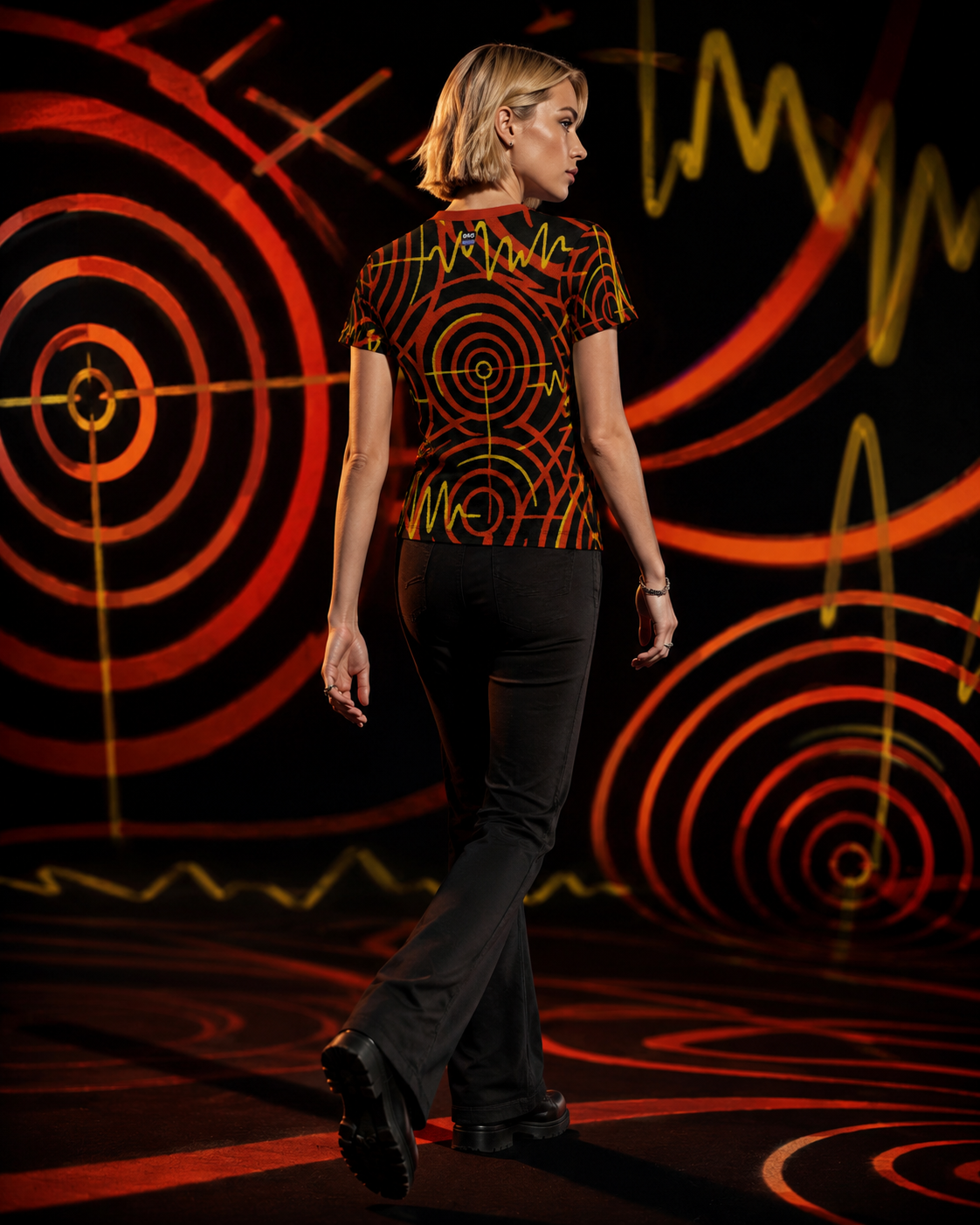 BKS Pulse Wave Women's AOP Tee