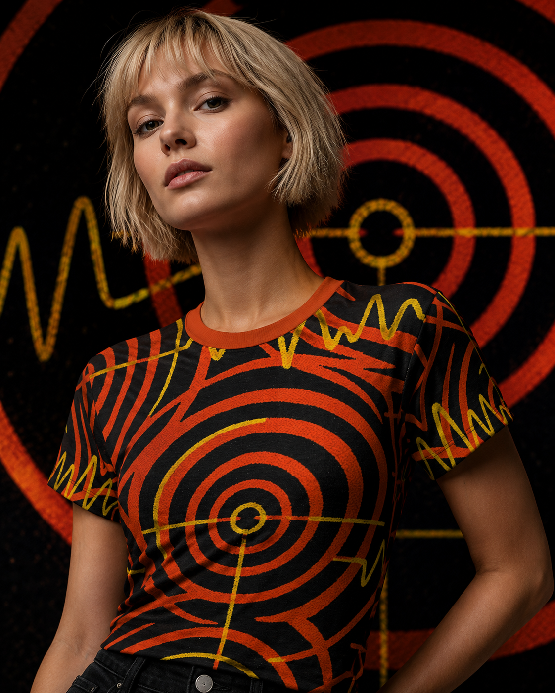 BKS Pulse Wave Women's AOP Tee