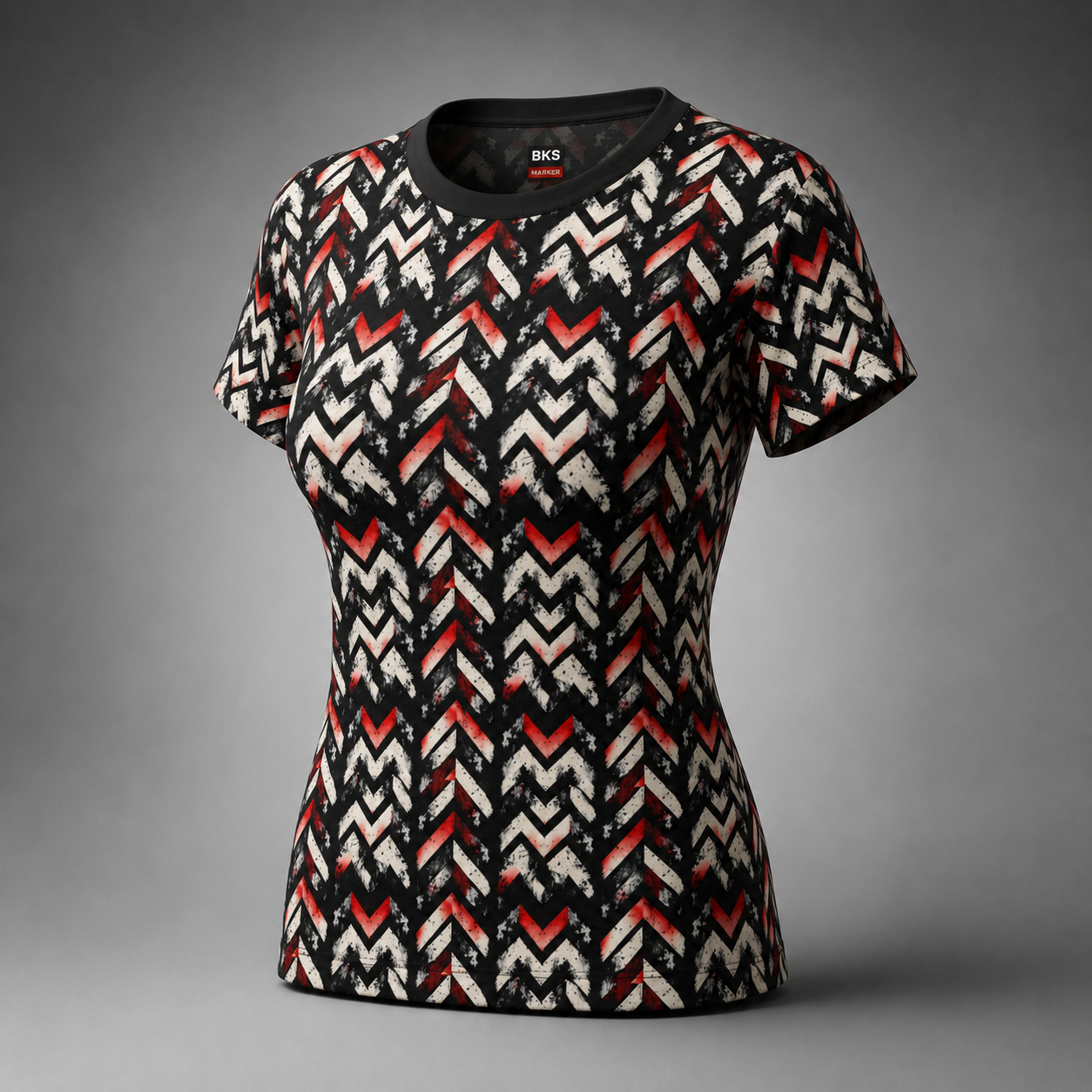 BKS Marker Chevron™ Women's AOP Tee