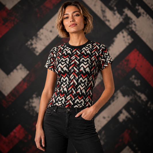 BKS Marker Chevron™ Women's AOP Tee