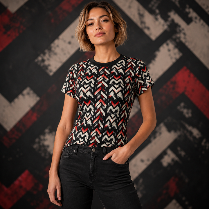 BKS Marker Chevron™ Women's AOP Tee