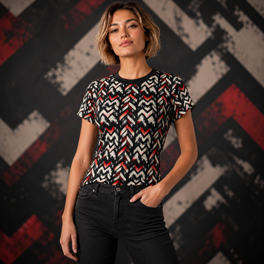 BKS Marker Chevron™ Women's AOP Tee