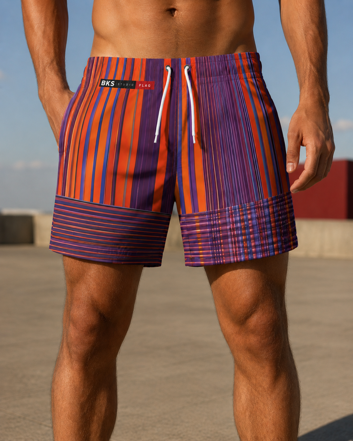 Flag Citrus™ Swim Trunks — front view