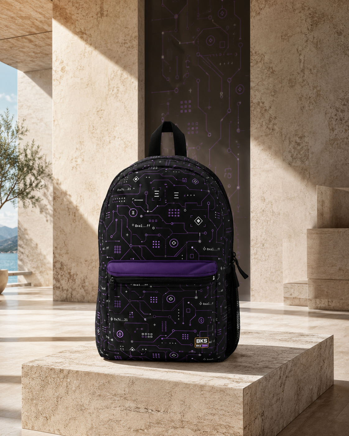 BKS Token Circuit Hash™ Backpack — view