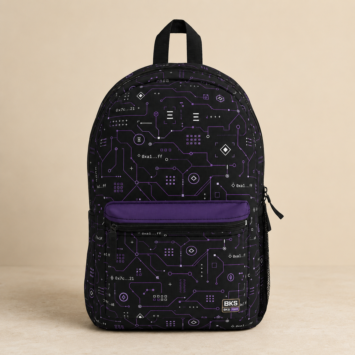 BKS Token Circuit Hash™ Backpack — view