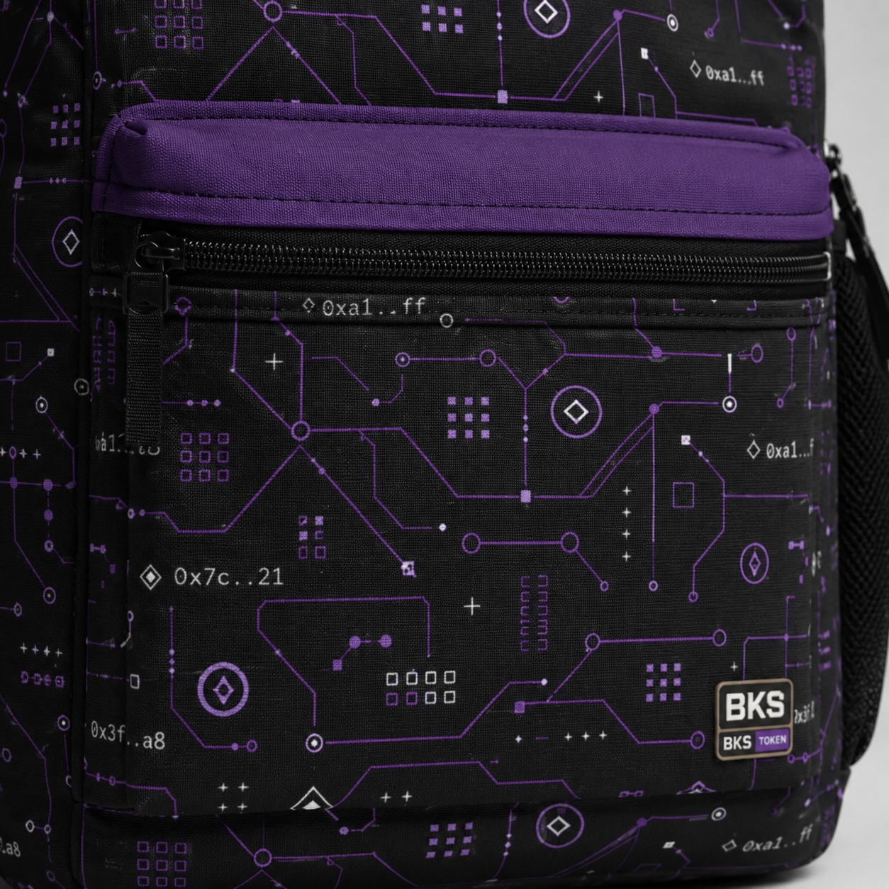 BKS Token Circuit Hash™ Backpack — view