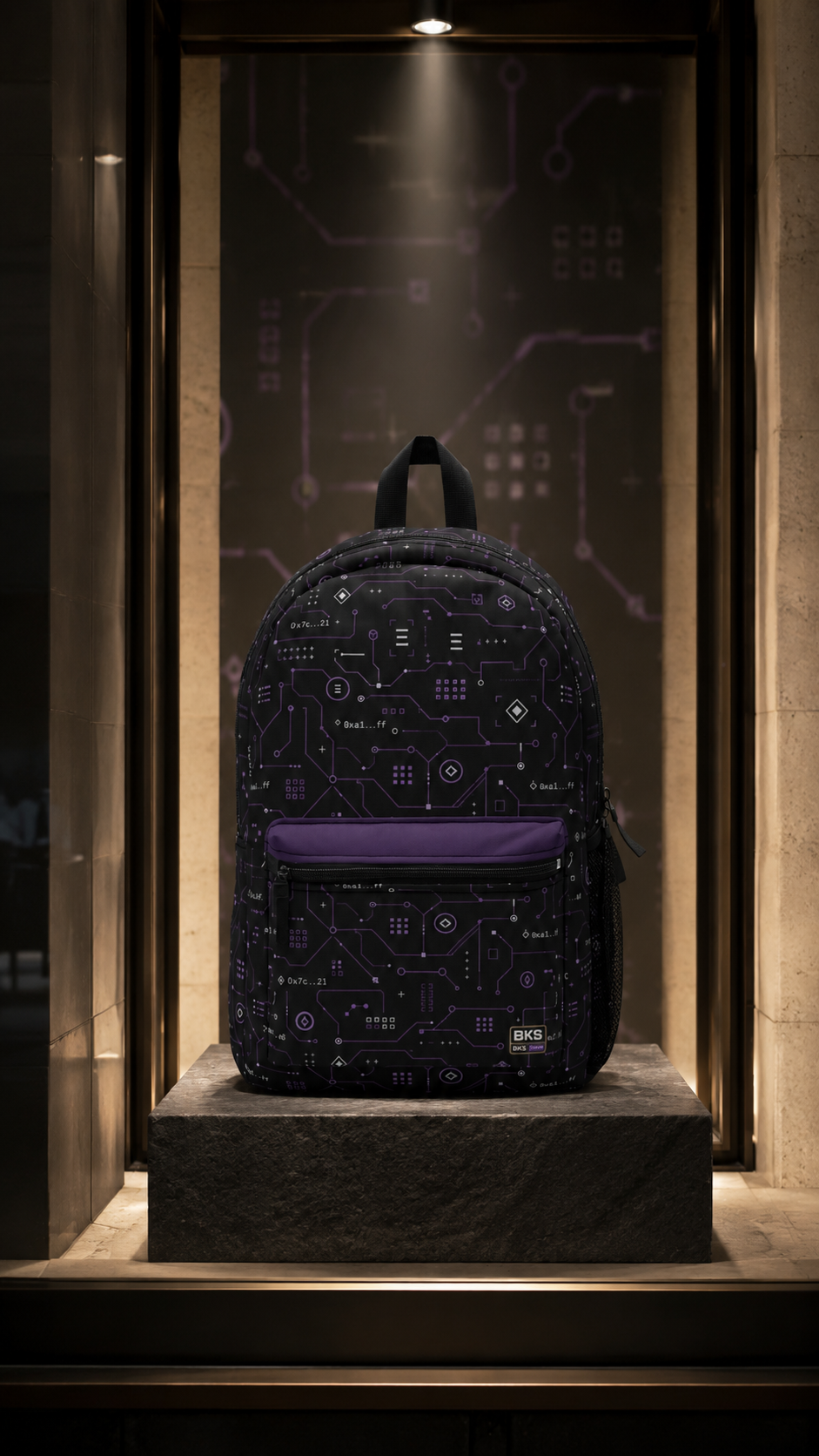BKS Token Circuit Hash™ Backpack — view