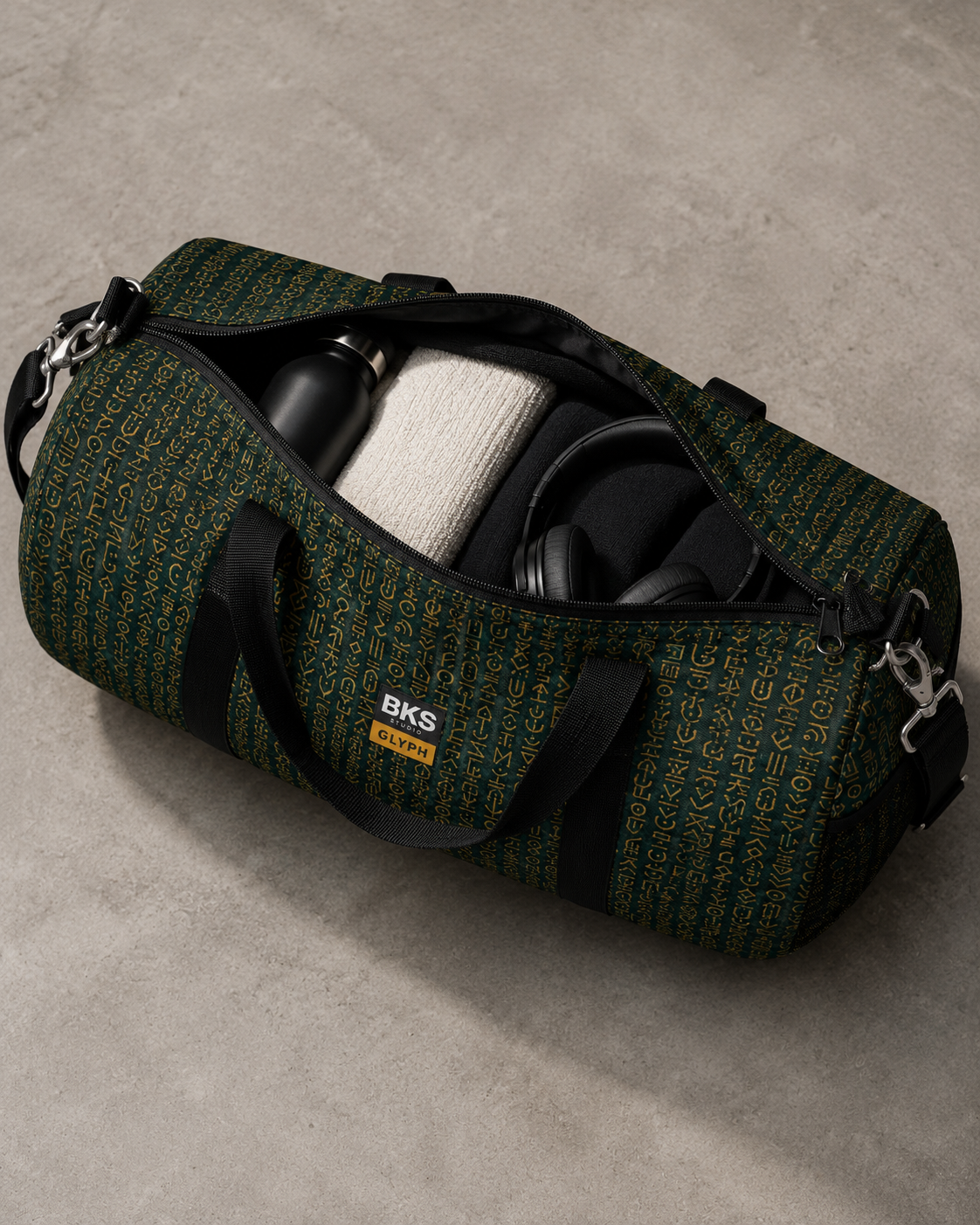 BKS Glyph Cipher™ Duffel Bag