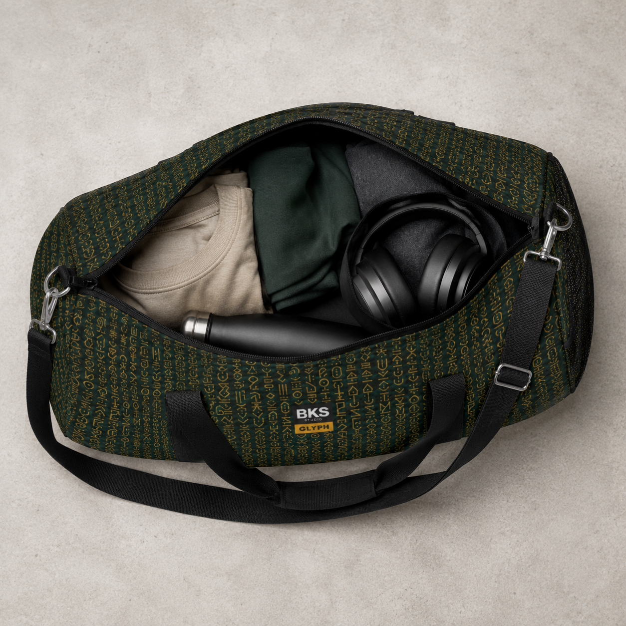 BKS Glyph Cipher™ Duffel Bag
