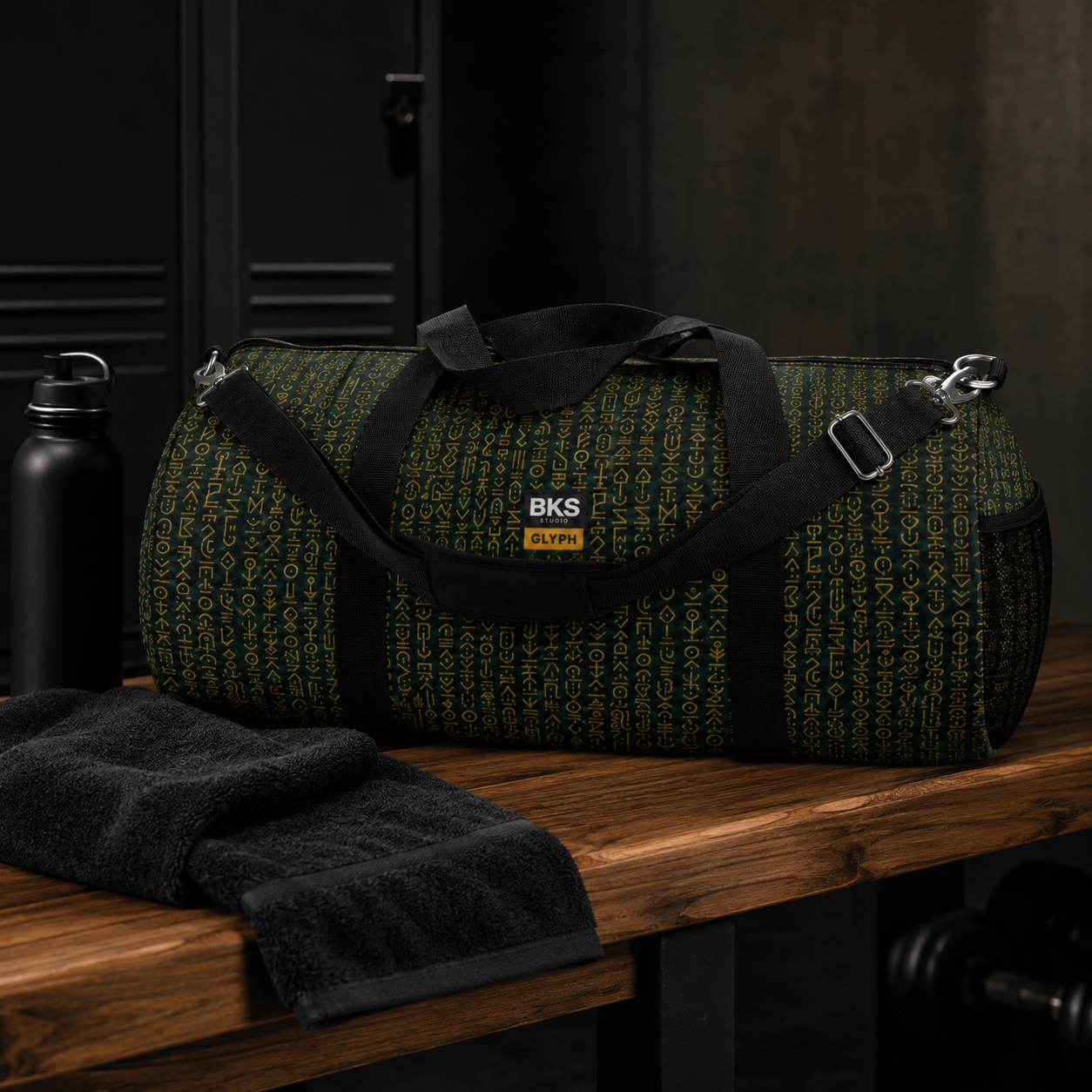 BKS Glyph Cipher™ Duffel Bag