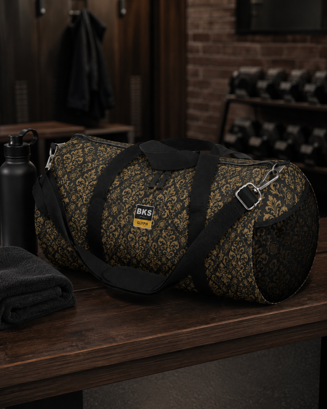 BKS Marker Stroke Duffel Bag — lifestyle