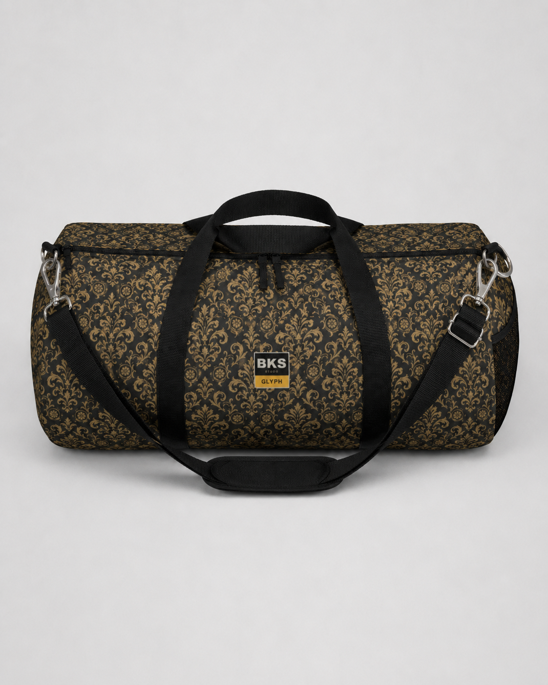 BKS Marker Stroke Duffel Bag — angle view