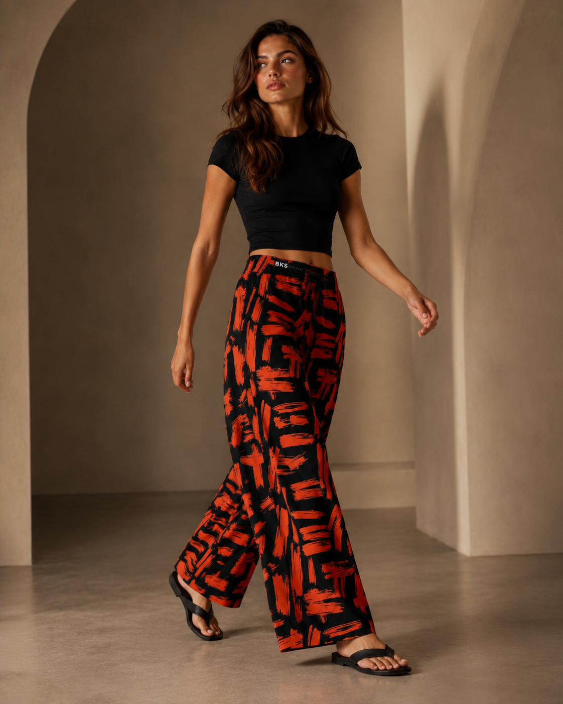 BKS Marker Stitch Lounge Pants — all-over print lounge pants, BKS Marker collection