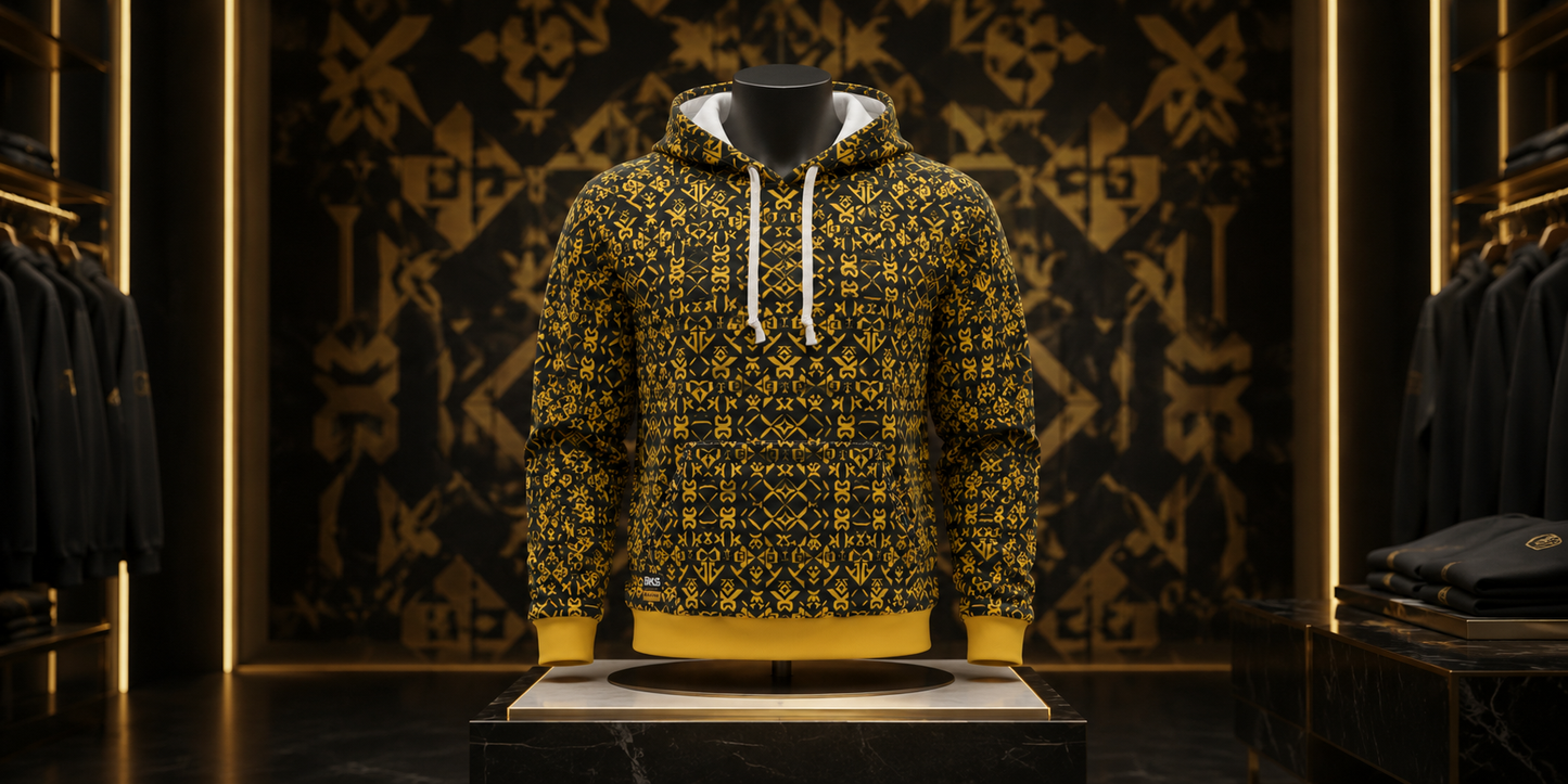 BKS Glyph Script™ Pullover Hoodie