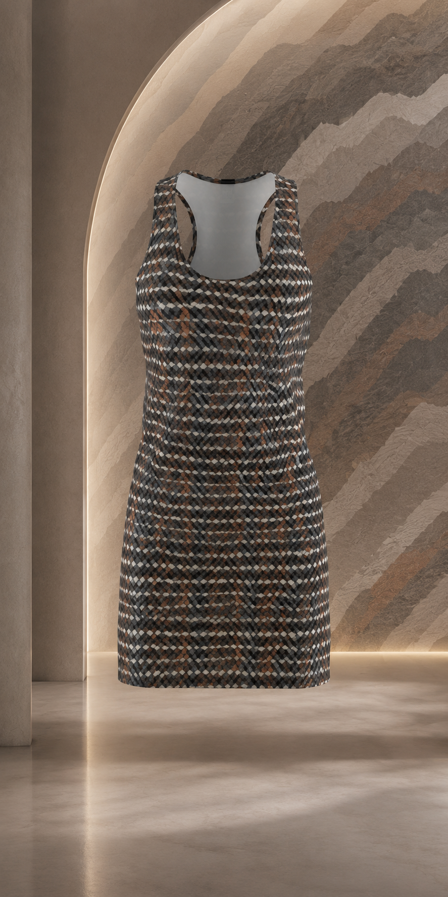 BKS Flag Brown Racerback™ Racerback Dress