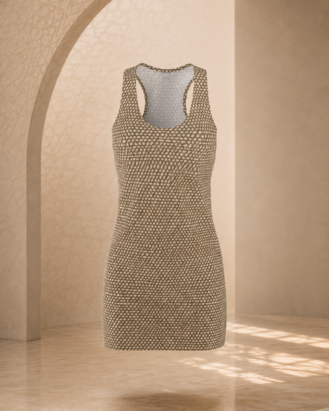 BKS Hours Beige Honeycomb™ Racerback Dress