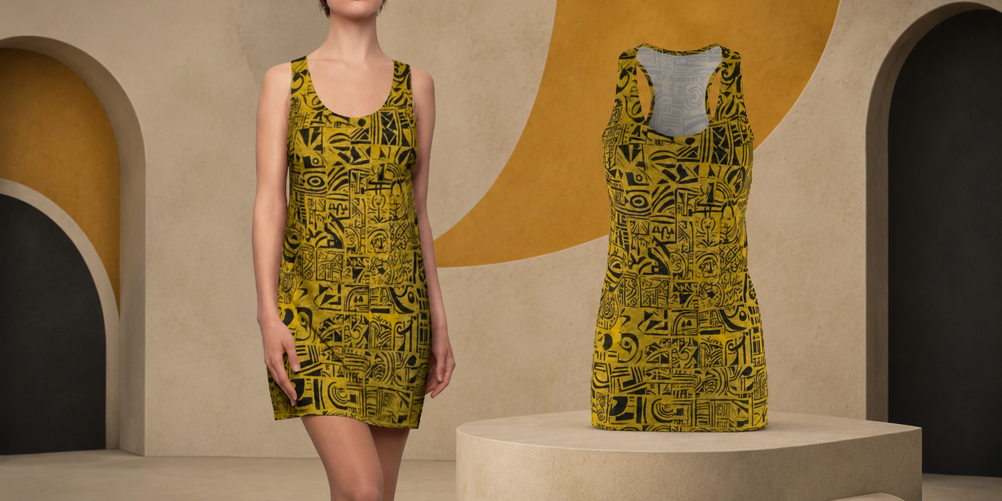 BKS Glyph Rosetta™ Racerback Dress