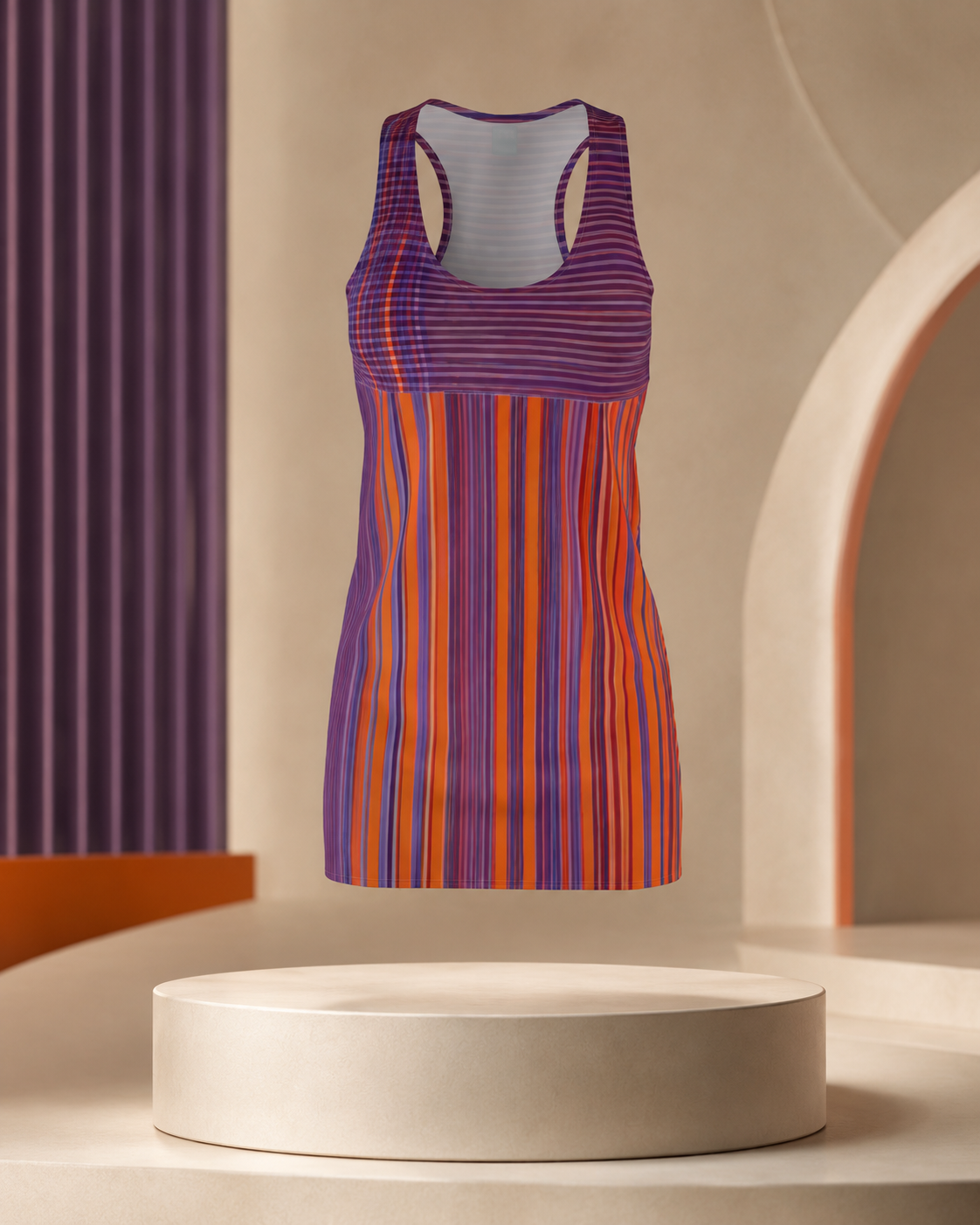 BKS Flag Striped Purple™ Racerback Dress