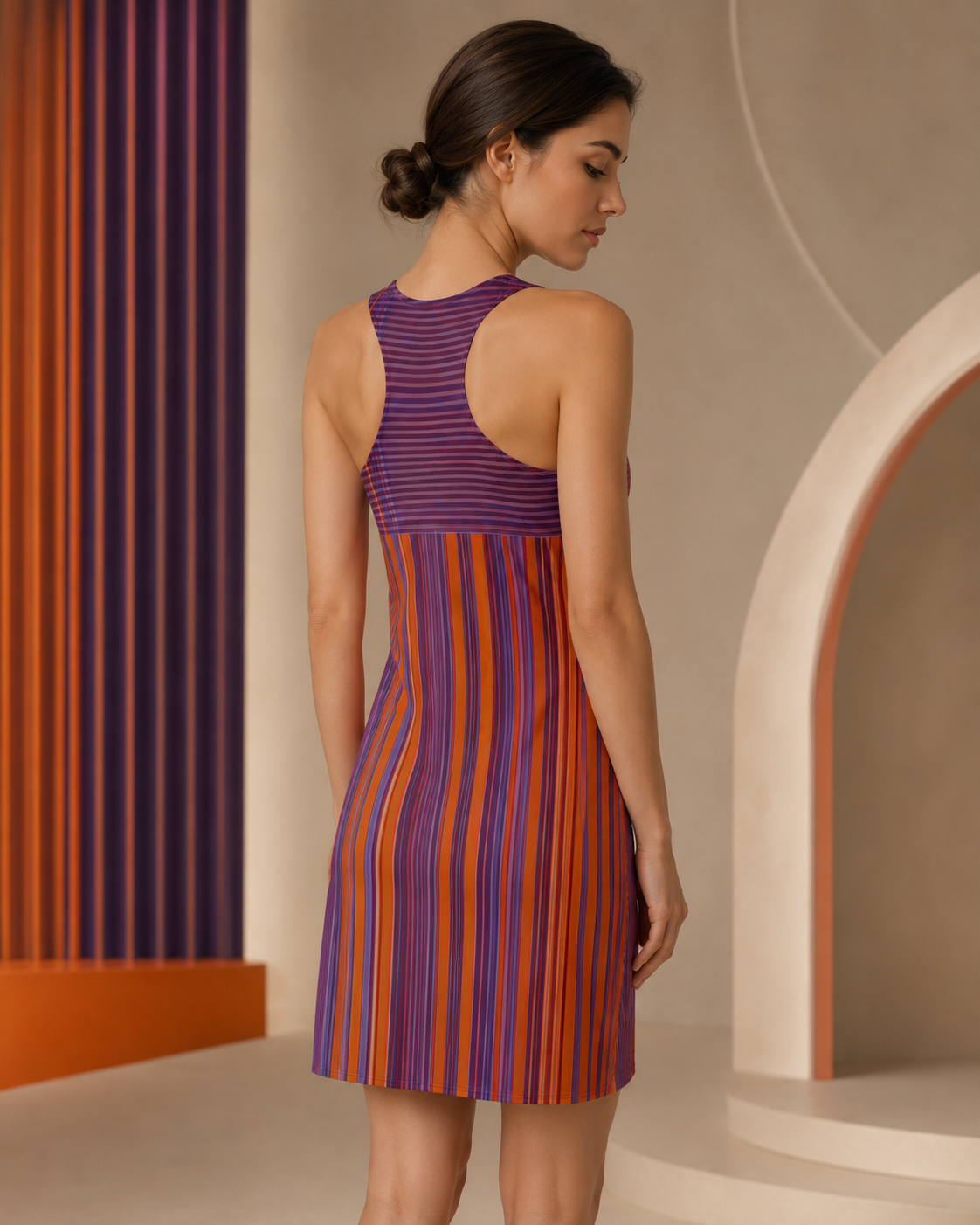 BKS Flag Striped Purple™ Racerback Dress