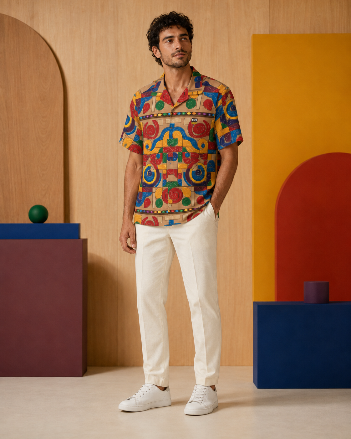 BKS Glyph Hawaiian™ Hawaiian Shirt