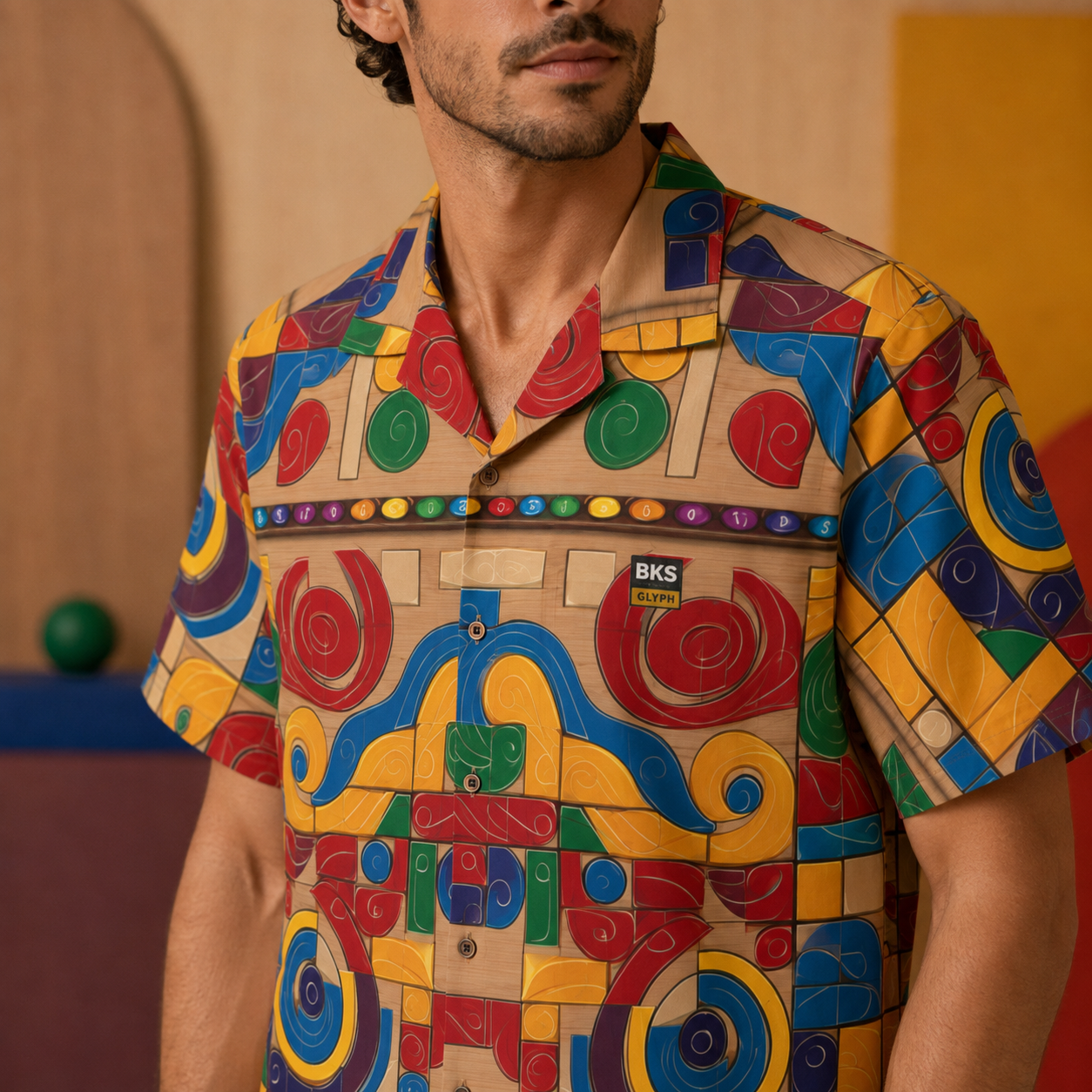 BKS Glyph Hawaiian™ Hawaiian Shirt
