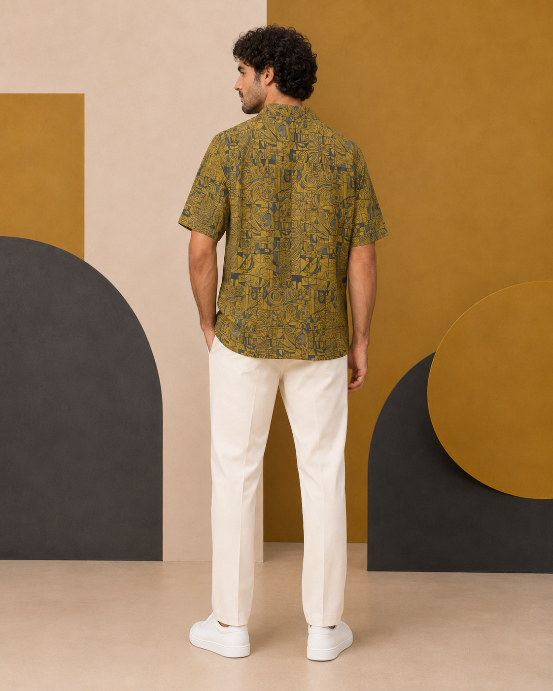 BKS Glyph Hawaiian Mustard™ Hawaiian Shirt