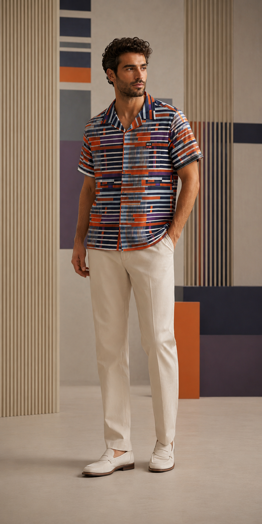 BKS Flag Hawaiian Orange™ Hawaiian Shirt