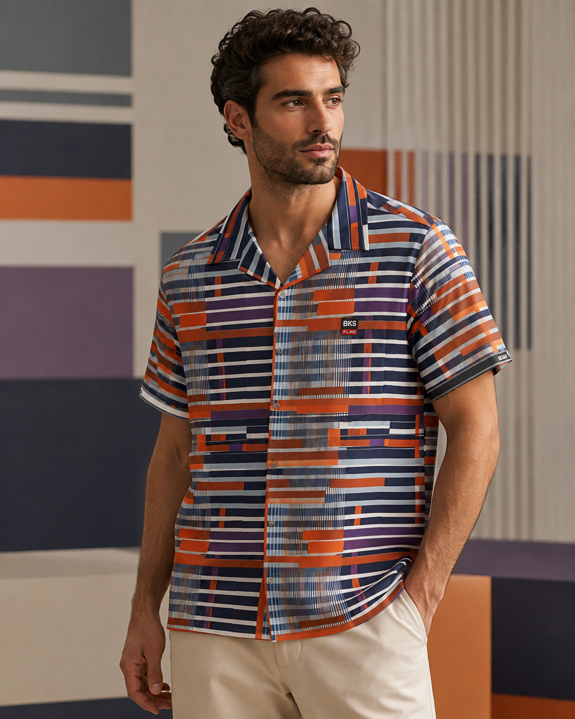 BKS Flag Hawaiian Orange™ Hawaiian Shirt