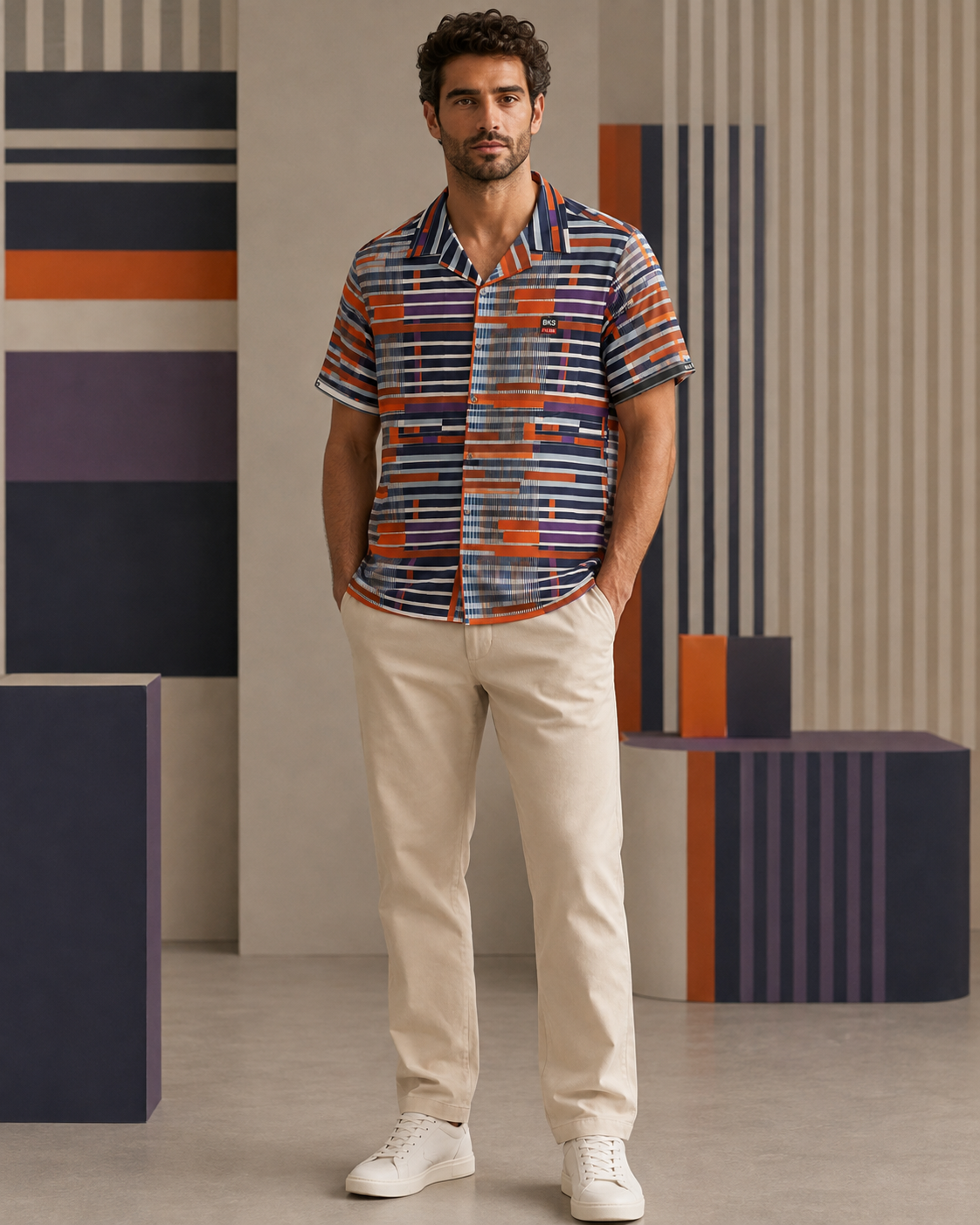 BKS Flag Hawaiian Orange™ Hawaiian Shirt