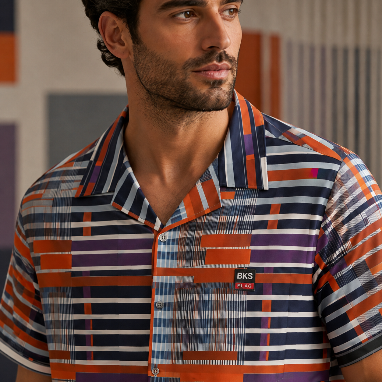 BKS Flag Hawaiian Orange™ Hawaiian Shirt
