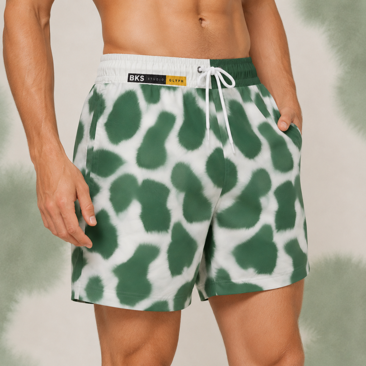 BKS Glyph Green™ Swim Trunks