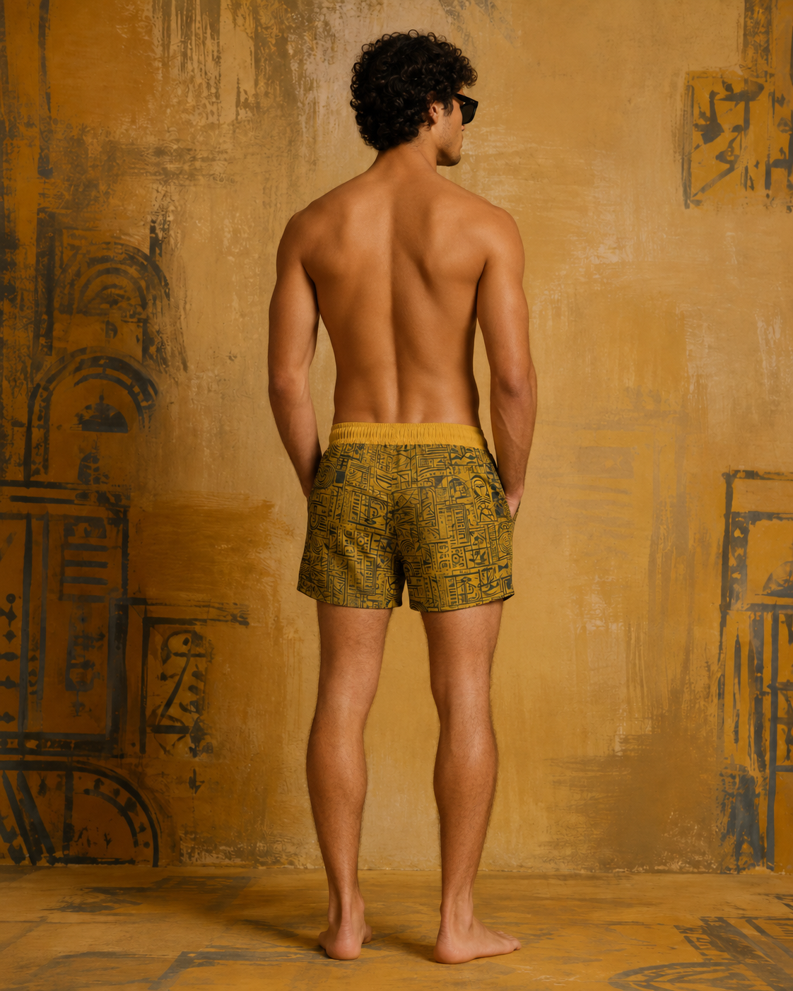 BKS Glyph Gold Mosaic™ Swim Trunks