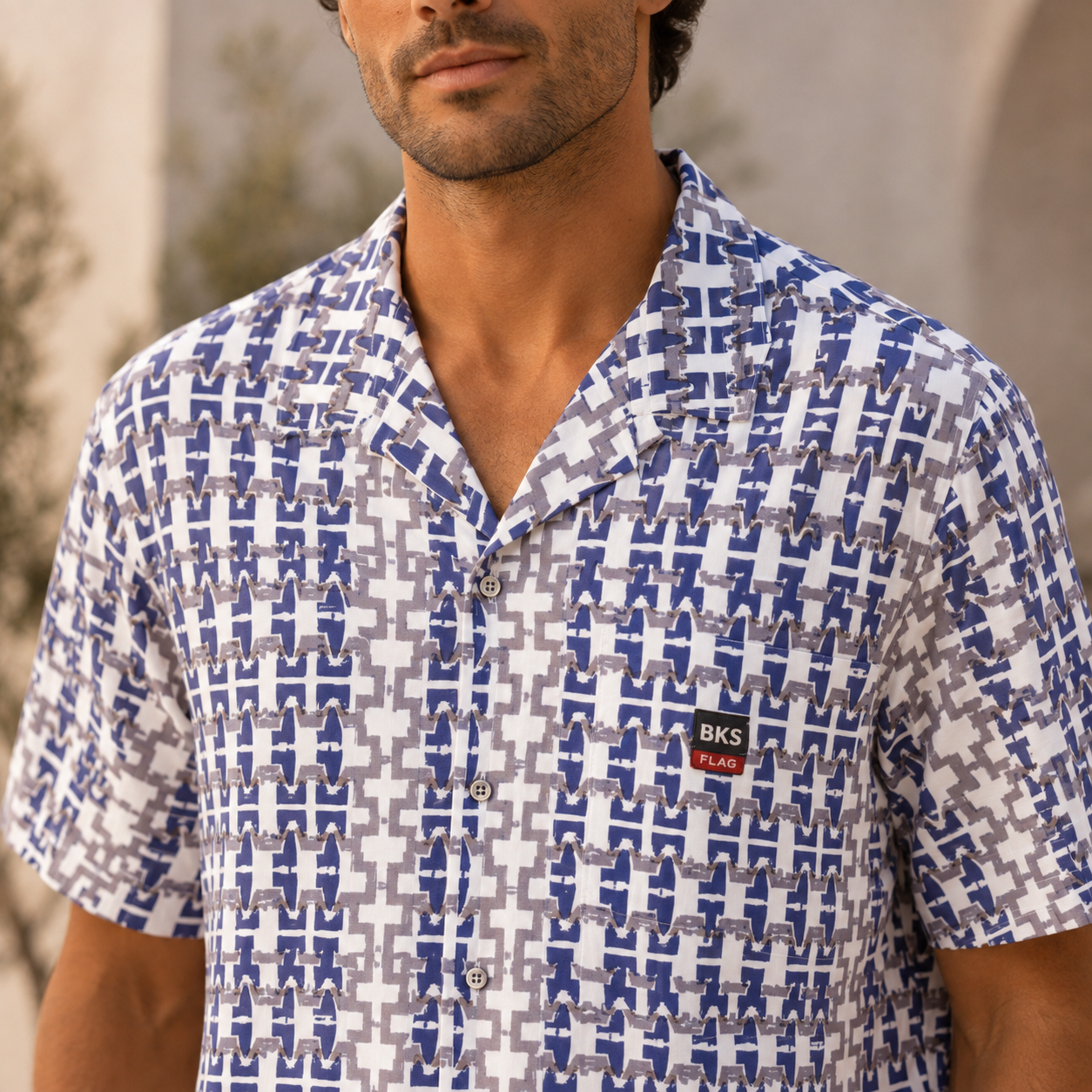 BKS Flag Hawaiian Blue™ Hawaiian Shirt