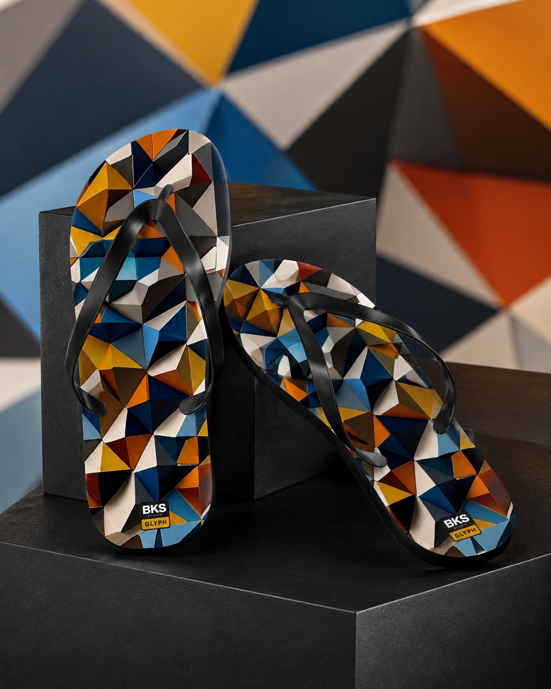 BKS Hours Mosaic Triangle™ Flip Flops