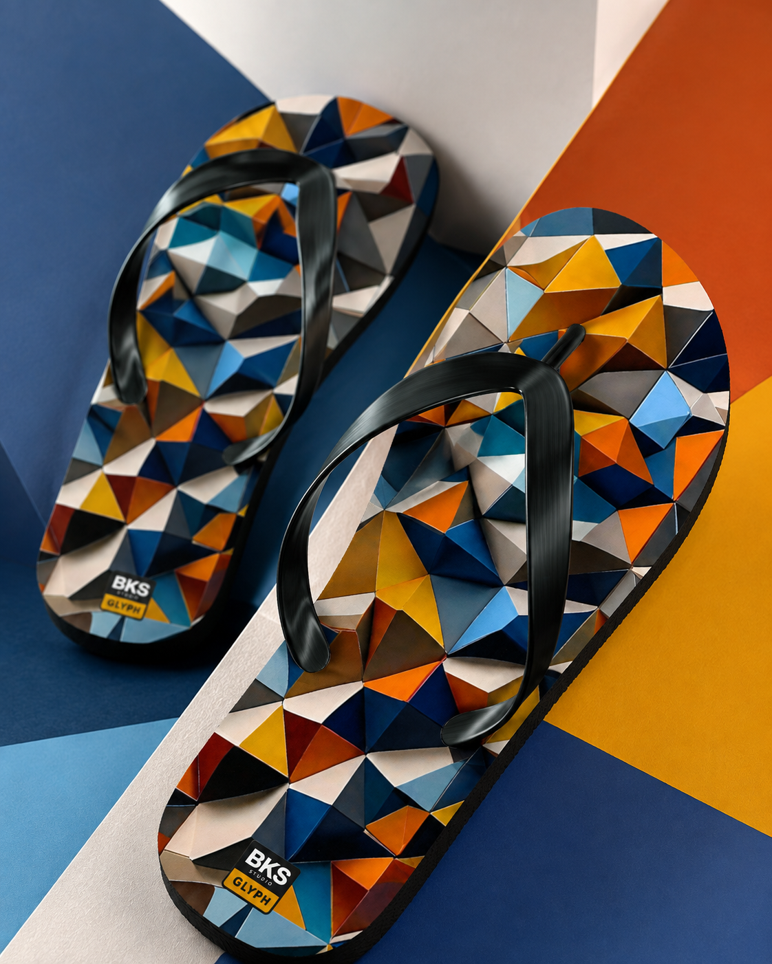 BKS Hours Mosaic Triangle™ Flip Flops