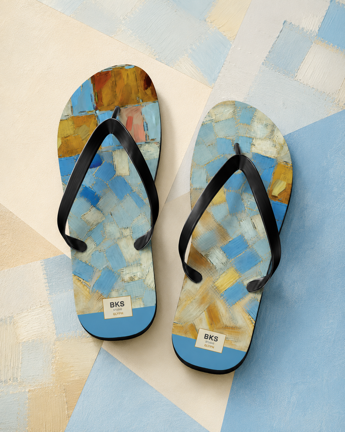 BKS Glyph Mosaic Tile™ Flip Flops