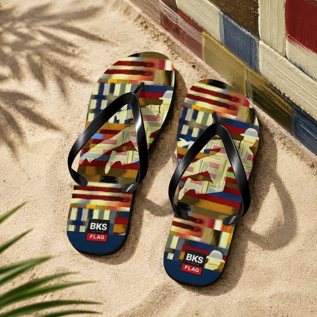 BKS Flag Colorblock Red™ Flip Flops