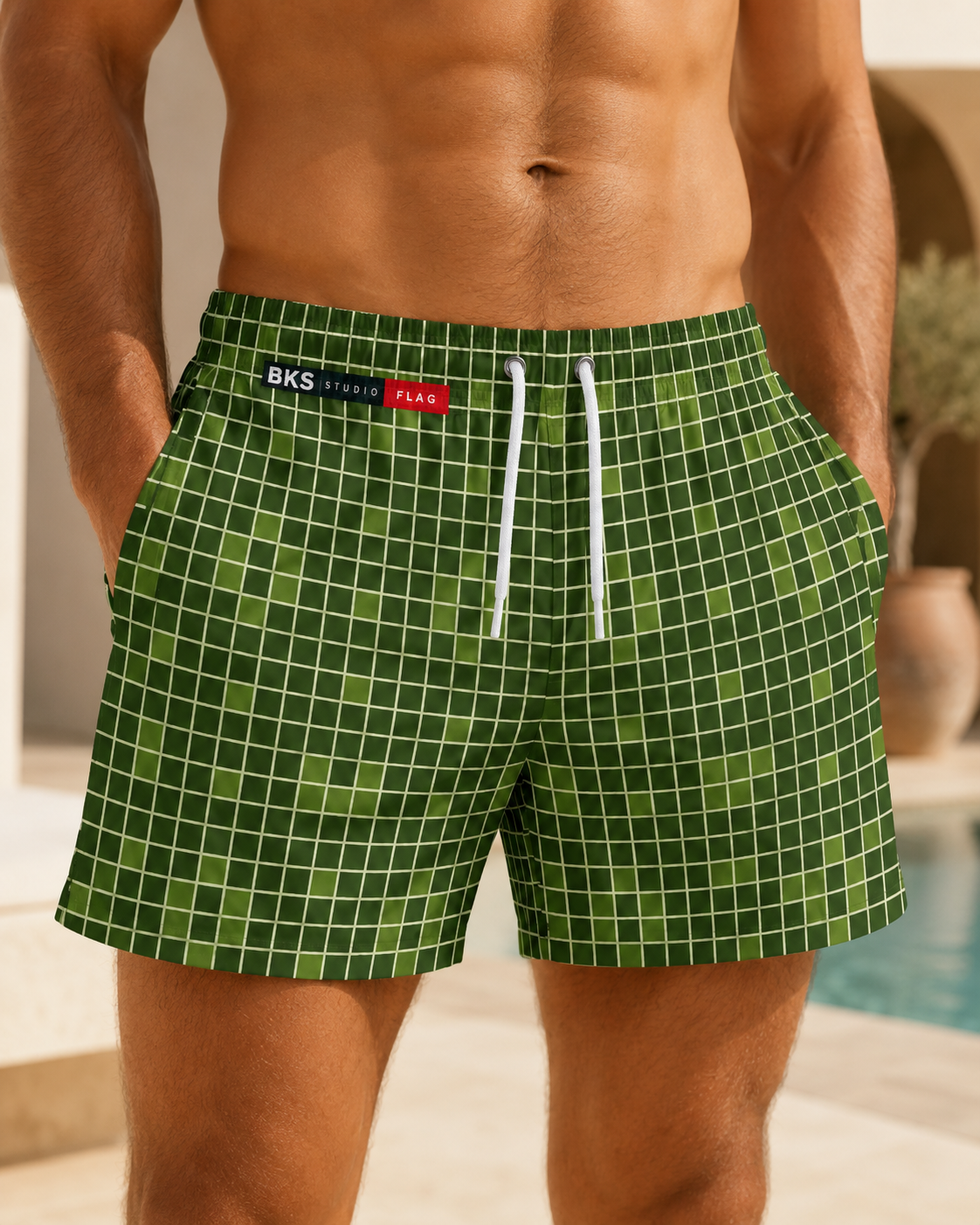 BKS Flag Green Grid™ Bañador