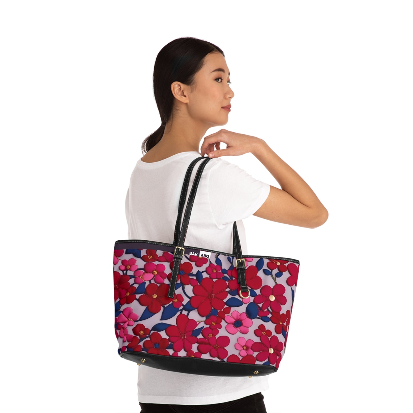 PatchPetals Satchel (BKS)🌺Shoulder Bag