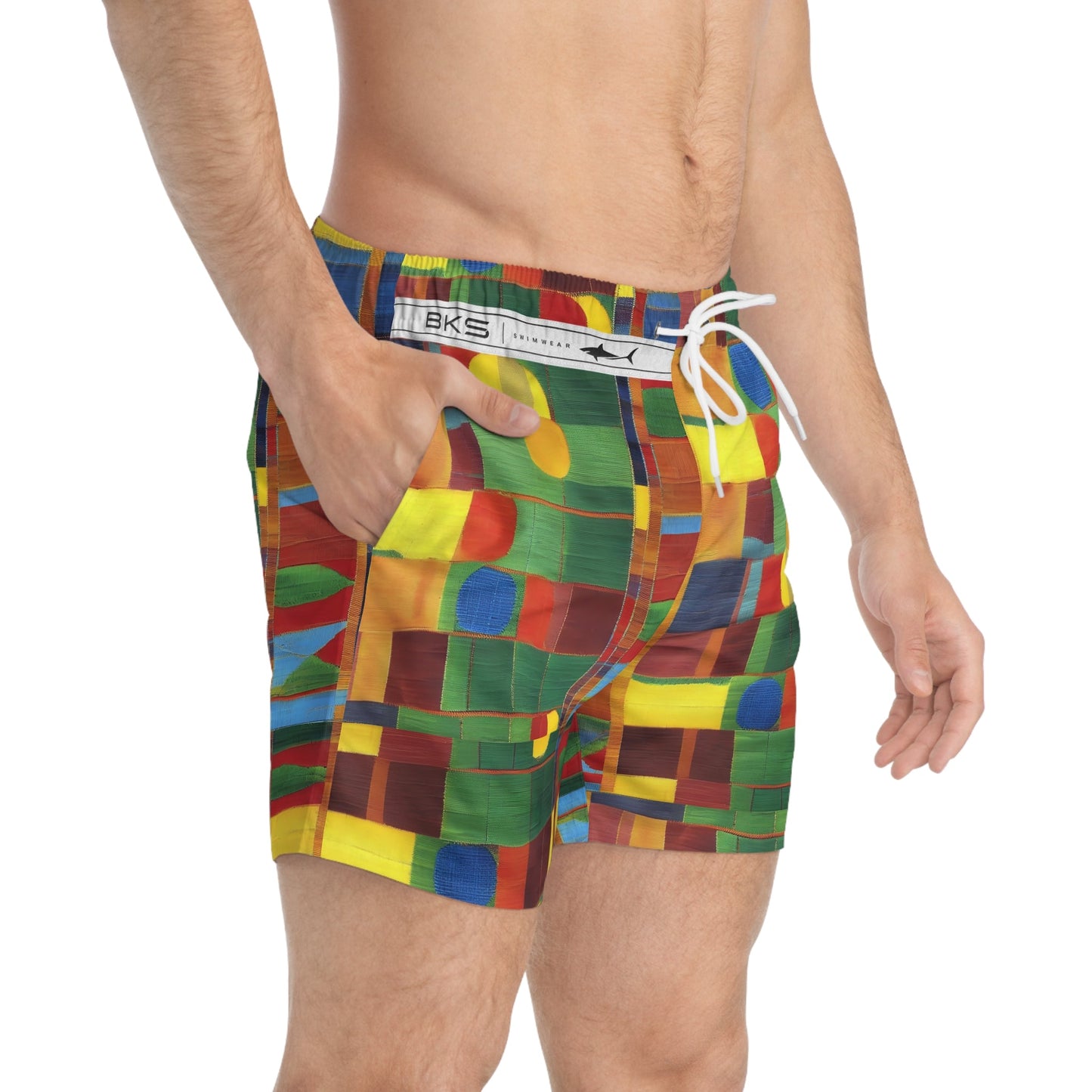 BKS Flag Bloc™ Swim Trunks Printify bakabo.club