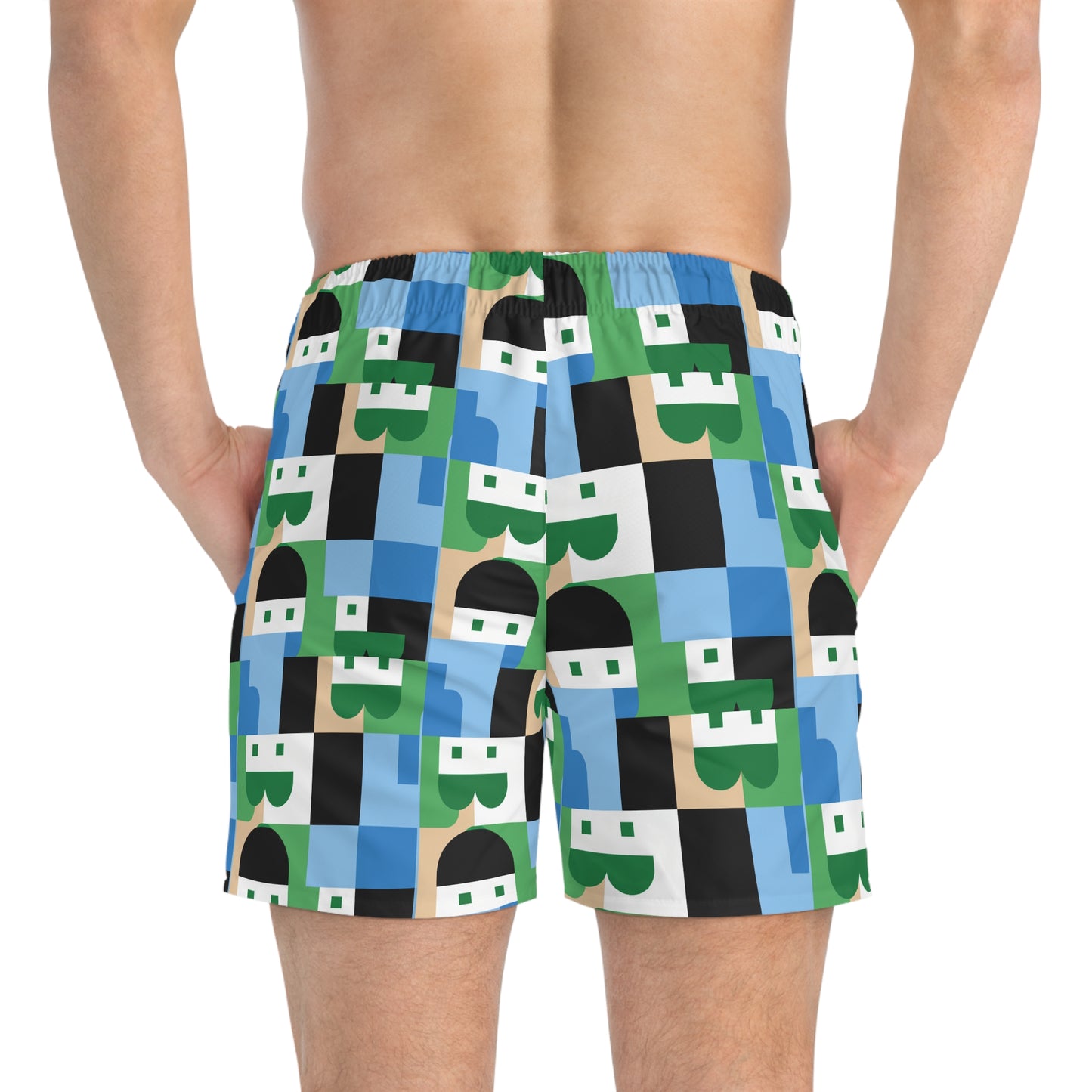 Exon Pixel (BKS)☎️Swim Trunks