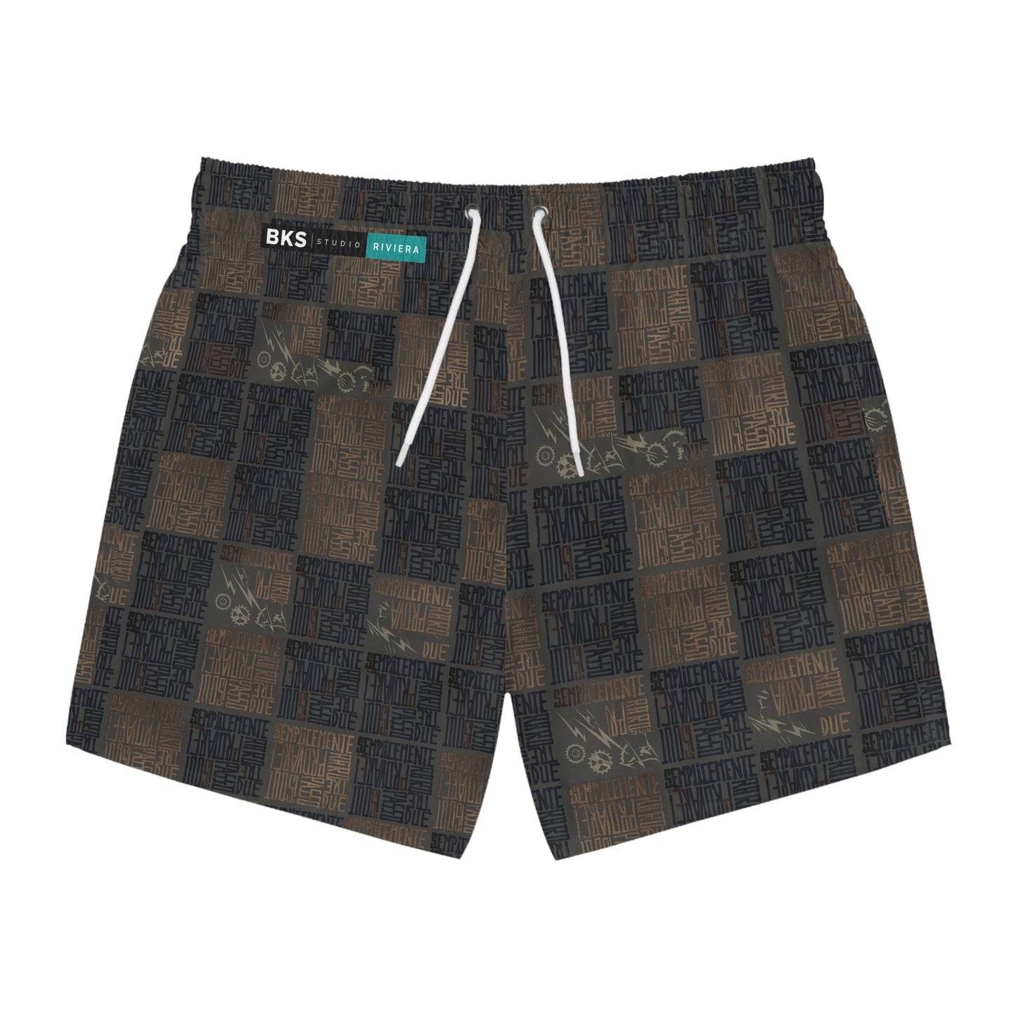 BKS Riviera Checkerboard Distressed™ Swim Trunks