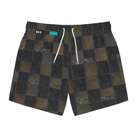 BKS Riviera Checkerboard Distressed™ Swim Trunks